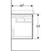 Geberit xeno² underskab 88 greige/lakeret mat