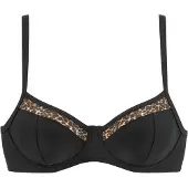 LASCANA Bikinioverdel 'Adele' beige / brun / sort