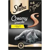 Sheba Creamy Snacks med kylling kattesnack (4 stk.)