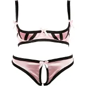 Cottelli Half-cup Bra Sæt Rose