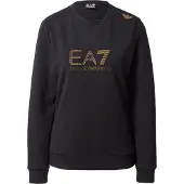 EA7 EA7til kvinder. 8NTM45_TJ9RZ Evolution sweatshirt sort (XS), Casual, Polyester, Lange ærmer
