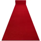 Rugsx Fortovet KARMEL Glat karmin / rød 80 cm 80x550 cm