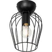 QAZQA Moderne loftslampe sort tråd - Palica