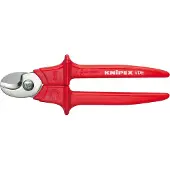 Knipex 95 06 230, Håndkabelskærer, Rød, Rustfrit stål, Rustfrit stål, 7 cm, Tyskland