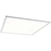 QAZQA Loftslampe hvid inkl. LED og lysdæmper med fjernbetjening - Liv