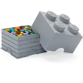 LEGO 4-knops opbevaringsklods - mellemstengrå 5007073