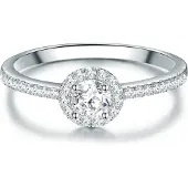Trilani Ring sølv / transparent