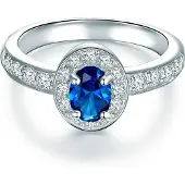Trilani Ring blå / sølv