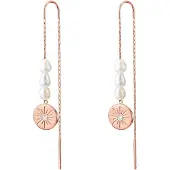 Valero Pearls Øreringe rosa guld / transparent / perlehvid