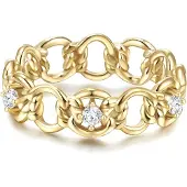 Glanzstücke Ring guld / transparent