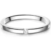 Glanzstücke Ring sølv / transparent