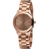 Michael Kors Mini Slim Runway roséguld-tonet damesur MK3513