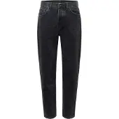 Carhartt WIP - Bukser - Newel Pant Denim Black Stone Washed til UnisexBomuld - Størrelse 36 US - Sort
