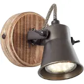 Brilliant Væglampe Seed i træ, 82210/46 – sort