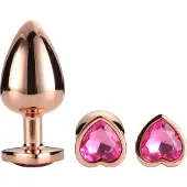 Dream Toys Gleaming Love Rose Gold Plug Set