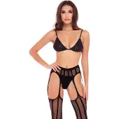 Rene rofe Straight Up 3-pcs Garter Set