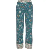 LASCANA Pyjamasbukser lysebrun / antracit / petroleum / hvid