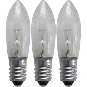 Star Trading LED pære E10 universal 0,2W 3-pakning