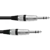 Omnitronic klokke-/klinkekabel 6,3 stereo 6 m sw ROAD (3021165K)