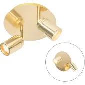 QAZQA Moderne badeværelsesspotlys messing 2-lys IP44 - Ducha