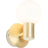 QAZQA Smart væglampe guld IP44 inkl. WiFi G9 - Cederic Up