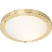 QAZQA Moderne loftslampe guld 31 cm IP44 - Yuma