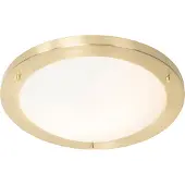 QAZQA Moderne loftslampe guld 41 cm IP44 - Yuma