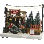 Lumineo Julebyscene Med Træer