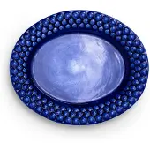 Mateus Bubbles oval tallerken – 20 cm Blå
