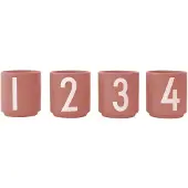 Design Letters espressokop 4 stk Nude