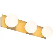 QAZQA Moderne væglampe guld 48 cm IP44 3-lys - Cederic