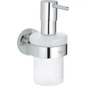 GROHE 40448001 Essentials Soap Dispenser med Holder Starlight Chrome