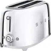 Smeg 50's Style brødrister 4x2 skiver small Krom