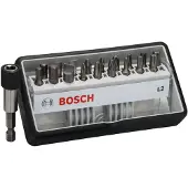 Bosch Accessories Robust Line 2607002568 Bitsæt med 19 dele Kærv, Krydskærv Phillips, Krydskærv Pozidriv, Unbrako, Indvendig sekskant (TX)
