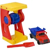 Plasto Set Waterwheel, tipper truck & spade