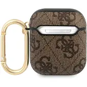 GUESS GUA24GSMW AirPods cover brun/brun 4G Script Metal Collection
