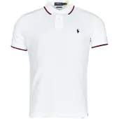 Ralph Lauren Polo Ralph Laurentil mænd. 710842621002 Polo Custom Slim Fit hvid (XS), Casual, Bomuld, Korte ærmer