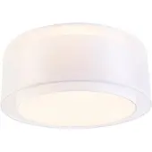 QAZQA Moderne loftslampe hvid 50 cm 3-lys - Drum Duo