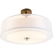 QAZQA Moderne loftslampe hvid 50 cm 3-lys - Drum Duo