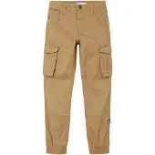 Name it Bukser 'Bamgo' lysebrun / antracit / hvid