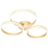 QAZQA Loftslampe messing inkl. LED 3-trins dæmpbar 3-lys - Navara