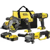 Stanley SFMCK469M2 Akku-værktøjssæt, 18V, 4 dele.