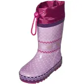 Playshoes Gummistøvler brun / lavendel / pitaya / hvid