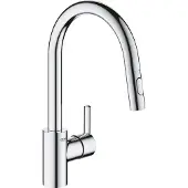 GROHE Feel etgr køk brus dual - Etgrebskøkkenbatteri, C-tud, ethulsmontage, zero, højt udløb