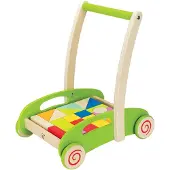 Hape žaislinis vežimėlis su kaladėlėmis, E0371
