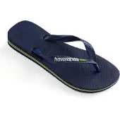 Havaianas - Sandaler og klipklappere - Brasil Logo Navy Blue 2 til UnisexUld - Størrelse 47 - 48 - Flåde