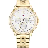 Tommy Hilfiger Dameur 1782223 Harper Hvid/Gul guldtonet stål Ø38 mm