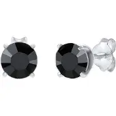 KUZZOI Ørering sort / sølv