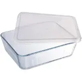 Pyrex Cook & Freez rektangulært fad med låg 22x17 cm