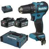 Makita bore-/skruemaskine DF332DSMJ, 2 x 10,8 V/4,0 Ah